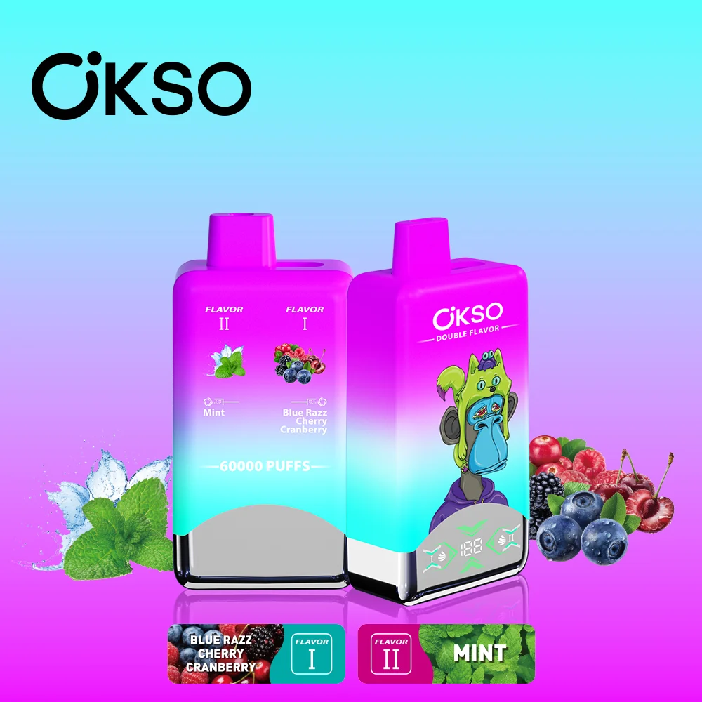 Okso Double Flavor 60k Puffs Disposable - Dual Tank System - Image 10