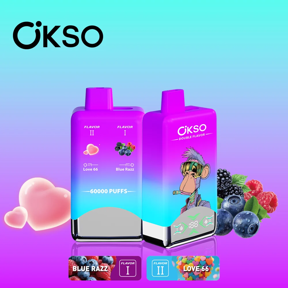 Okso Double Flavor 60k Puffs Disposable - Dual Tank System - Image 3